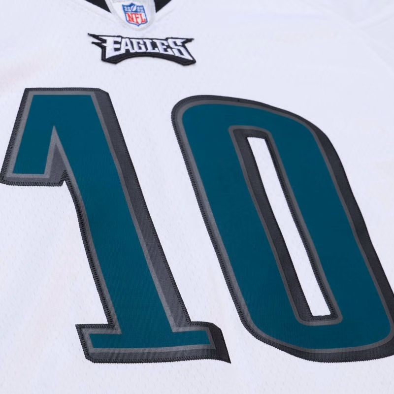 DeSean Jackson #10 Philadelphia Eagles 2009 Legacy Throwback NFL Jersey White view 7