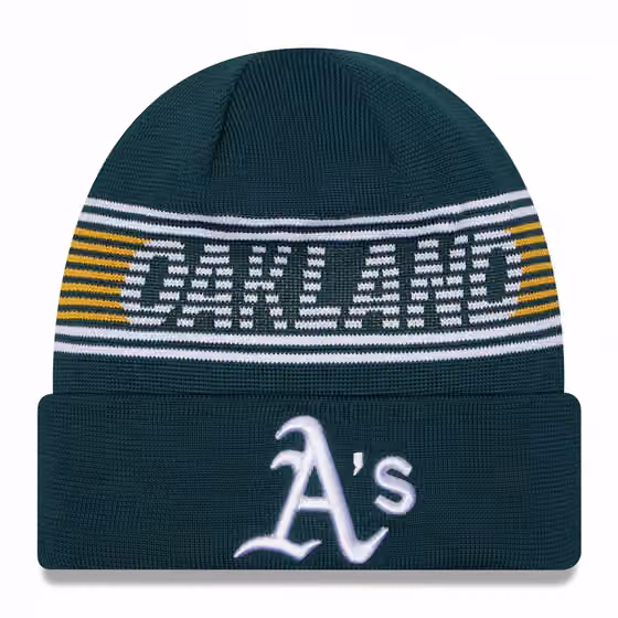 Oakland Athletics Authentic 2024 MLB Clubhouse New Era Beanie Knit product photo