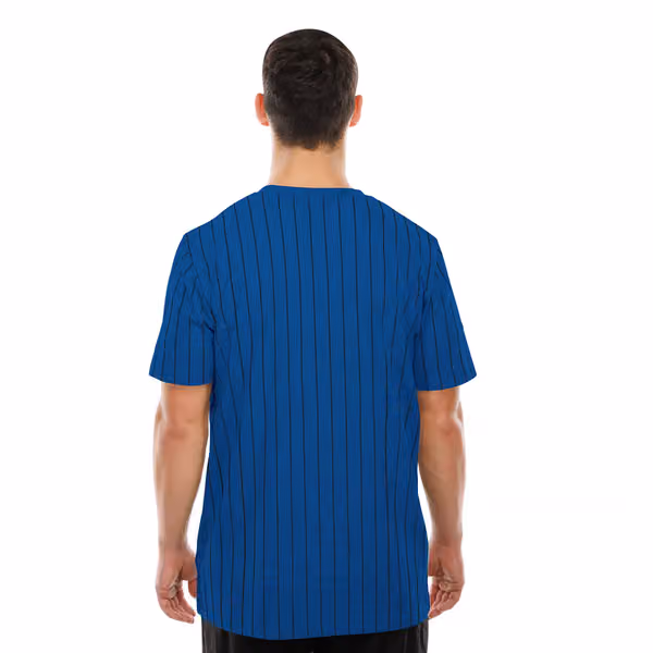 Detroit Lions Retro Stripe NFL T-Shirt Blue view 2