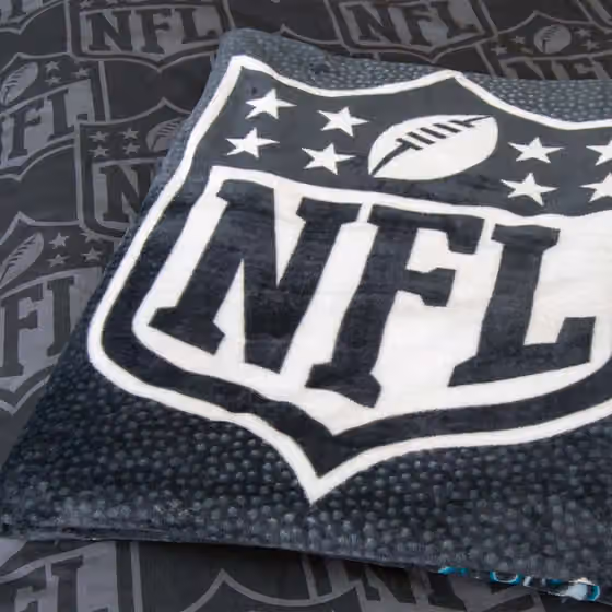 NFL All Teams Wellsoft Throw Blanket Black view 4