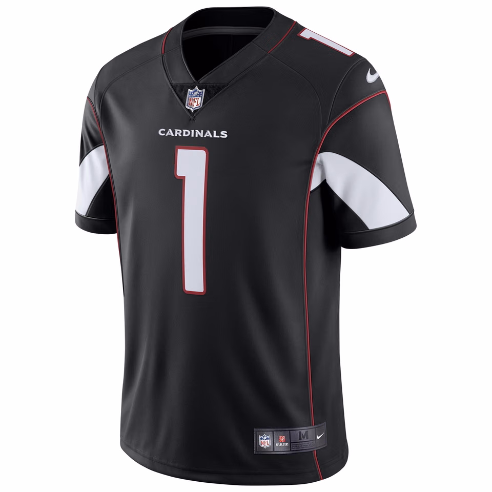 Kyler Murray #1 Arizona Cardinals Nike Vapor Limited NFL Jersey Alternate Black view 2