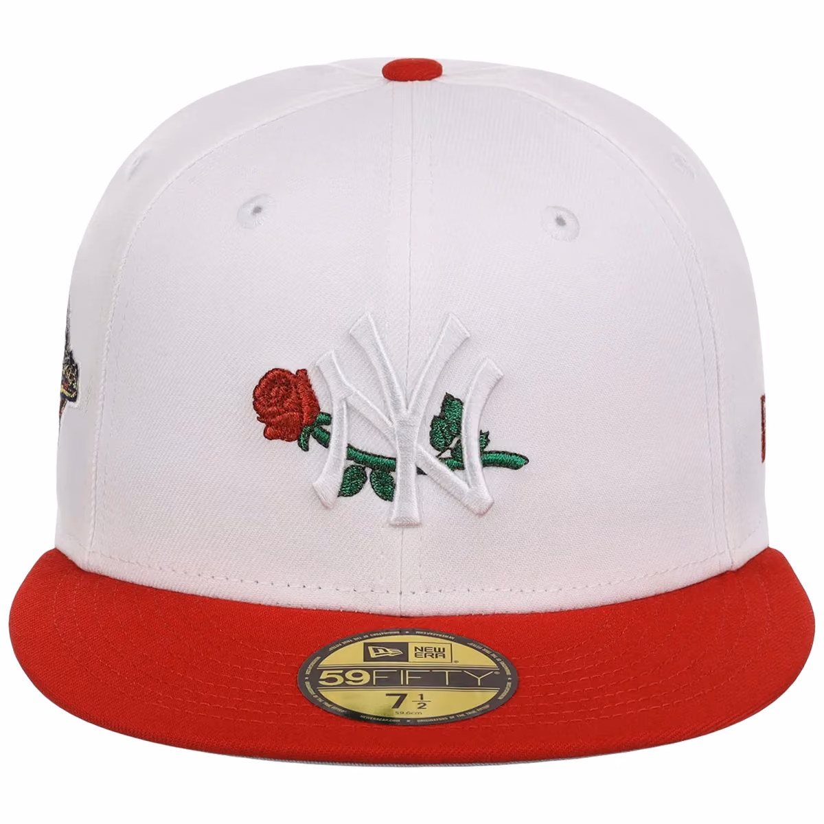 New York Yankees 'Concrete Roses' New Era 59FIFTY (White/Red) detail view