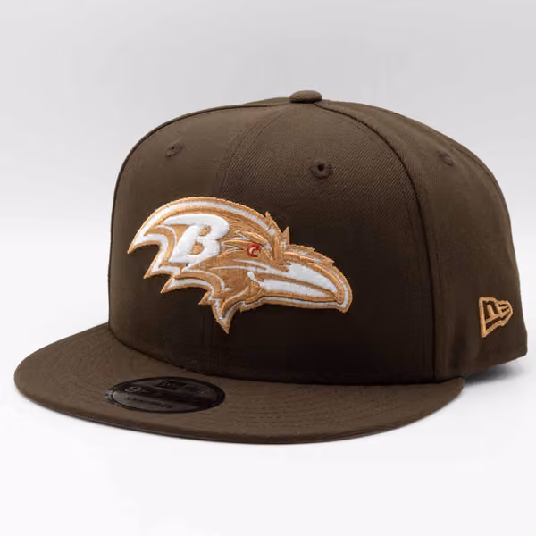 Baltimore Ravens Walnut New Era 9FIFTY Snapback NFL Cap Brown product photo