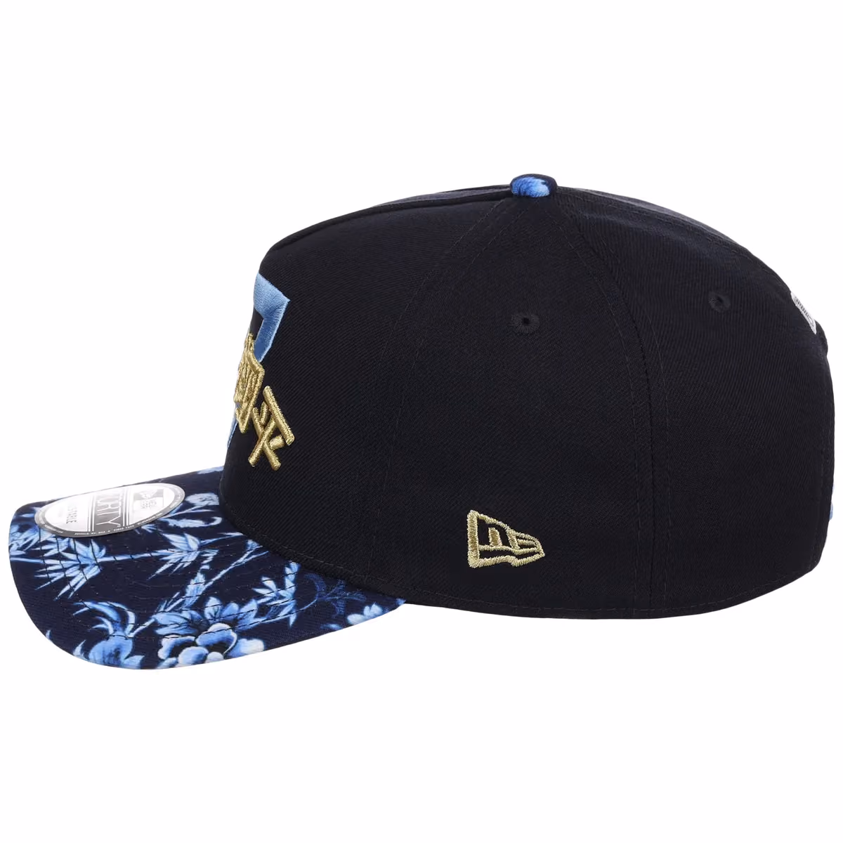 Los Angeles Dodgers Pacific Canvas New Era 9FORTY (Navy/Floral) detail view