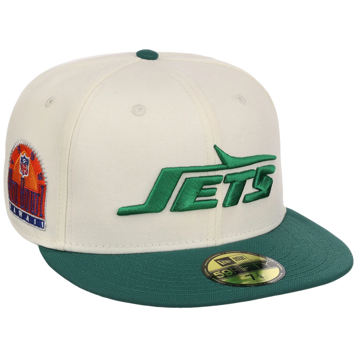 New York Jets NFL Chrome OTC New Era 59FIFTY front view