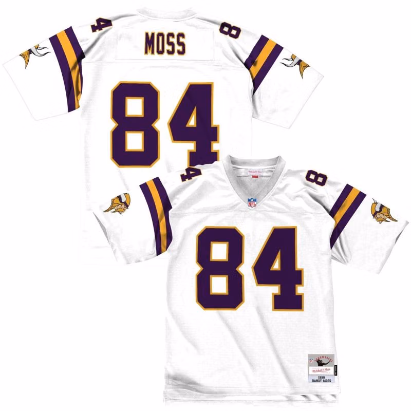 Randy Moss #84 Minnesota Vikings Legacy Throwback NFL Jersey White view 1