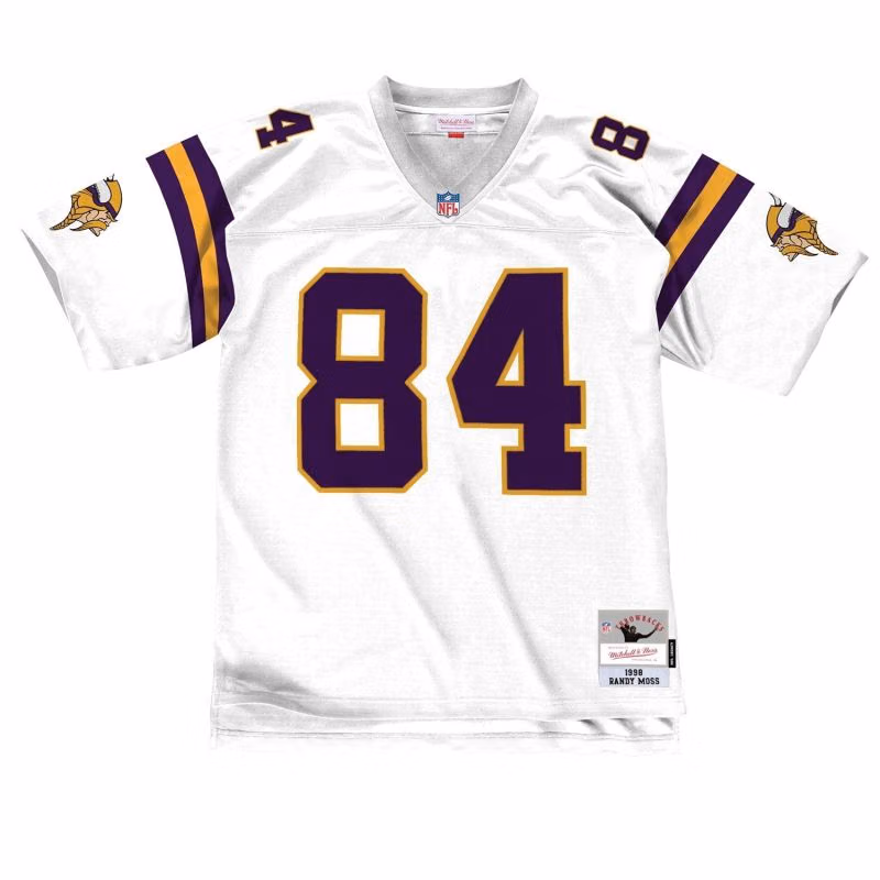 Randy Moss #84 Minnesota Vikings Legacy Throwback NFL Jersey White view 2