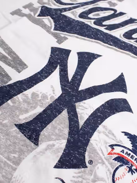 New York Yankees Division Oversized MLB T-Shirt White view 3