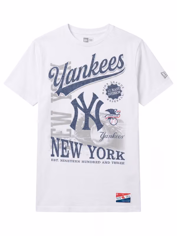 New York Yankees Division Oversized MLB T-Shirt White view 1