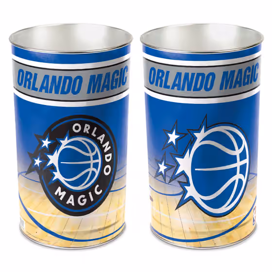 Orlando Magic WinCraft Metal NBA Wastebasket view 1