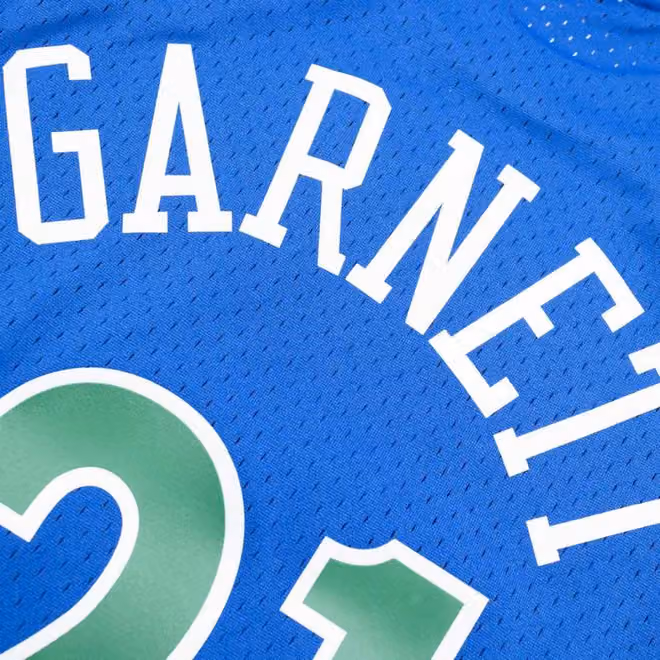 Kevin Garnett #21 Minnesota Timberwolves 1995-96 Swingman NBA Jersey Blue view 5