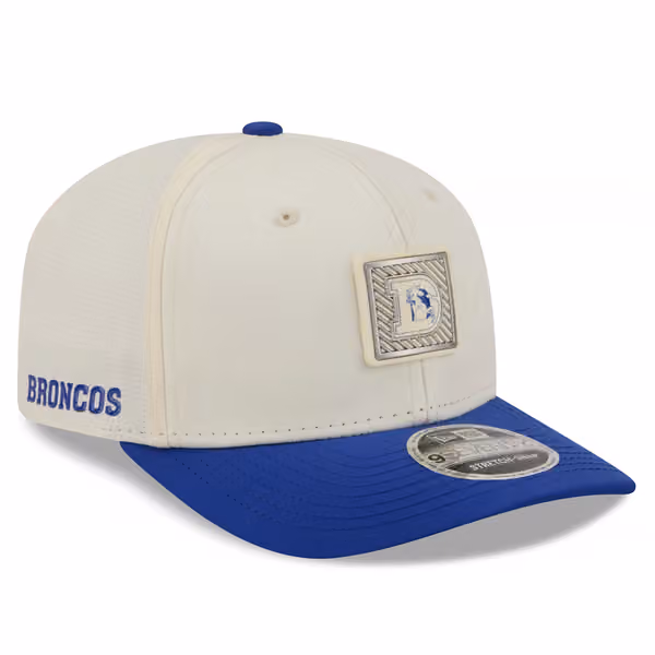 Denver Broncos 2026 NFL Training Camp Historic Logo 9SEVENTY Stretch-Snap Cap Cream/Blue product photo
