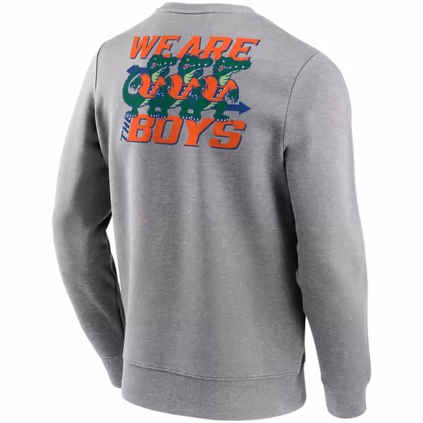 Florida Gators We Are Gator Boys Crew Sweatshirt Gray view 3