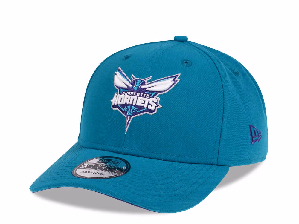 New Era Charlotte Hornets Classic Edition 9Forty Snapback Hat front