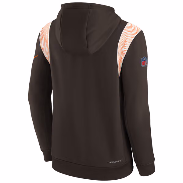 Cleveland Browns 2022 NFL On-Field Sideline Therma Hoodie (YOUTH) view 3