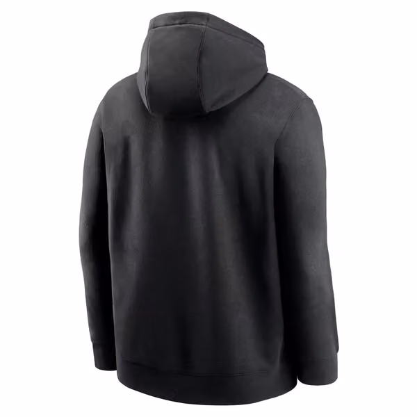 Pittsburgh Steelers Throwback Nike Club NFL Hoodie Black view 2
