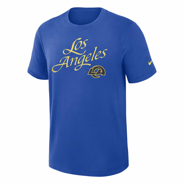 Los Angeles Rams 2025 Rivalries Dri-FIT Slub NFL T-Shirt Blue view 1