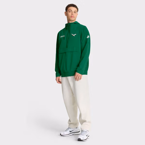 Philadelphia Eagles Alternate Sideline Half-Zip Anorak NFL Jacke Green view 5