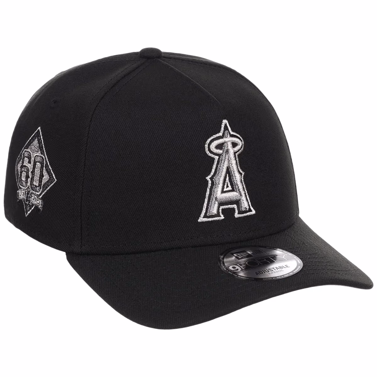 Anaheim Angels MLB Liquid Titanium New Era 9FORTY A-Frame front view