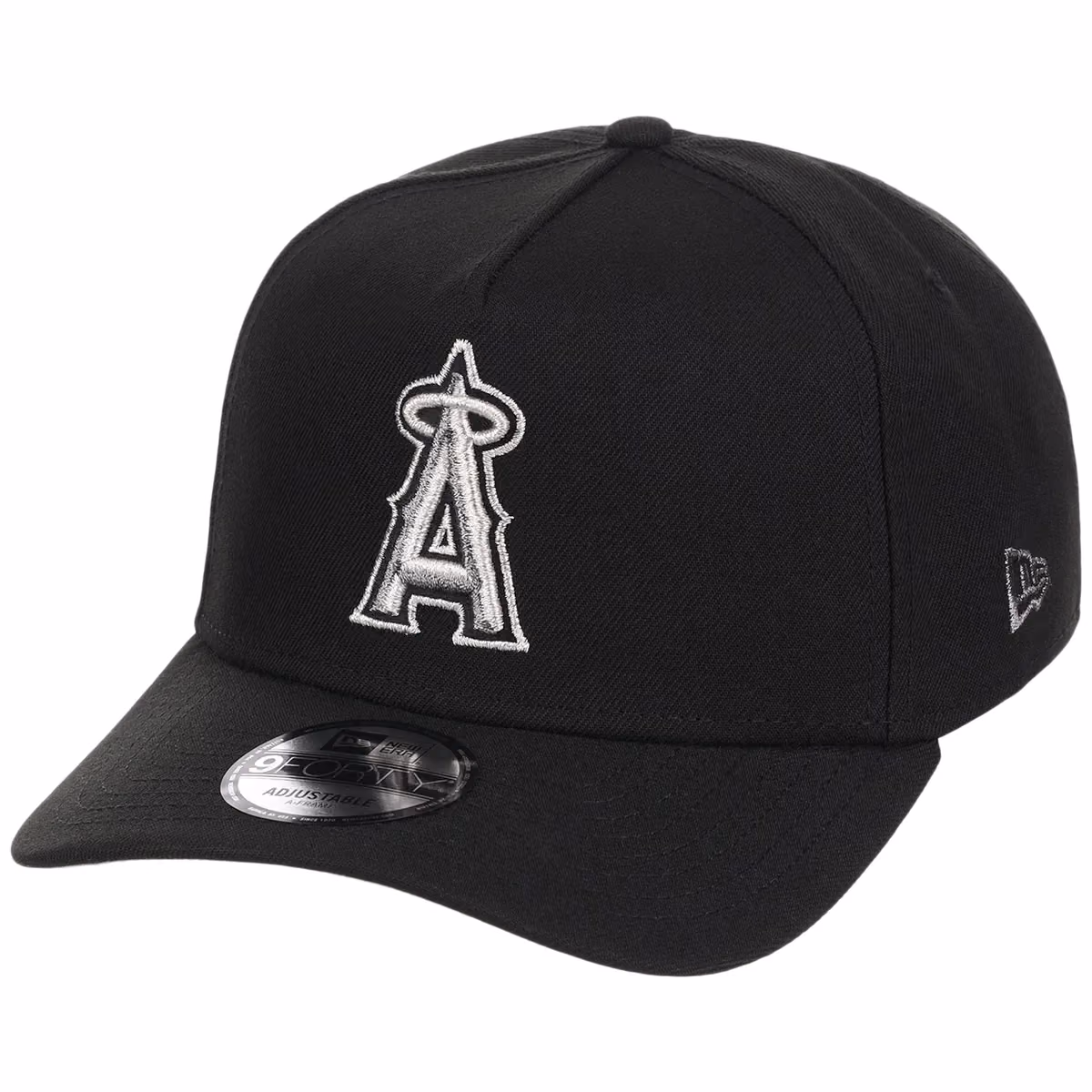 Anaheim Angels MLB Liquid Titanium New Era 9FORTY A-Frame detail view