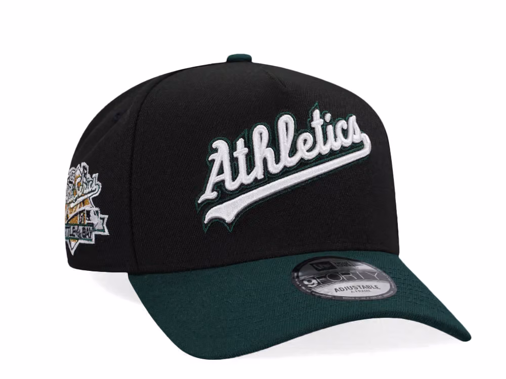New Era Oakland Athletics World Series 1989 Two Tone Edition 9Forty A Frame Snapback Hat front