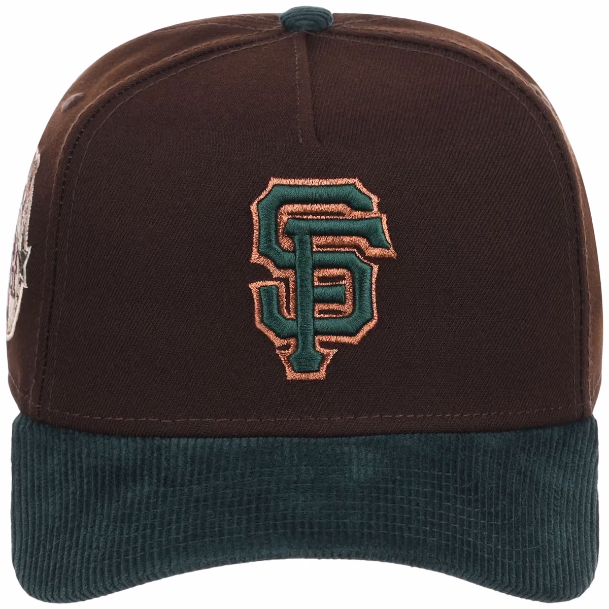 San Francisco Giants MLB Forest Ember New Era 9FORTY A-Frame detail view