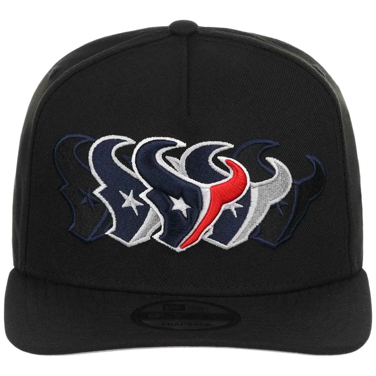 Houston Texans NFL Seismic New Era 9FIFTY A-Frame detail view
