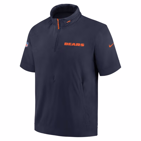 Chicago Bears 2024 NFL Sideline Nike Lightweight Coach Jacket Navy view 2