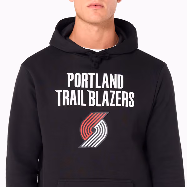 Portland Trail Blazers Team Logo New Era Hoodie NBA Sweatshirt view 3