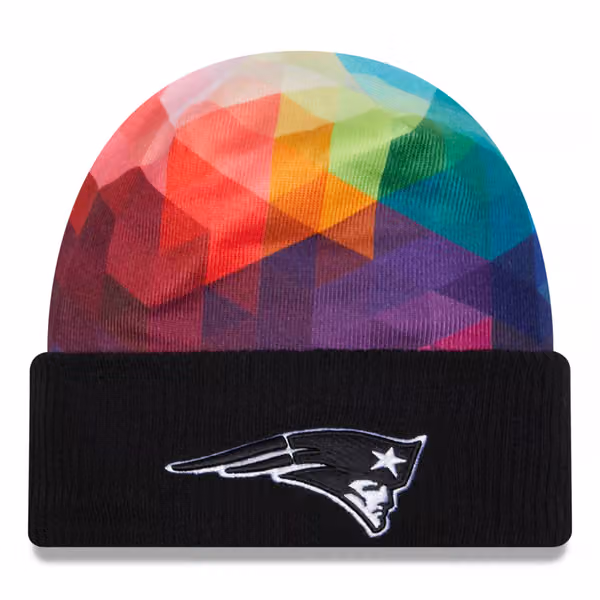 New England Patriots 2023 NFL On-Field Crucial Catch New Era Knit Hat product photo