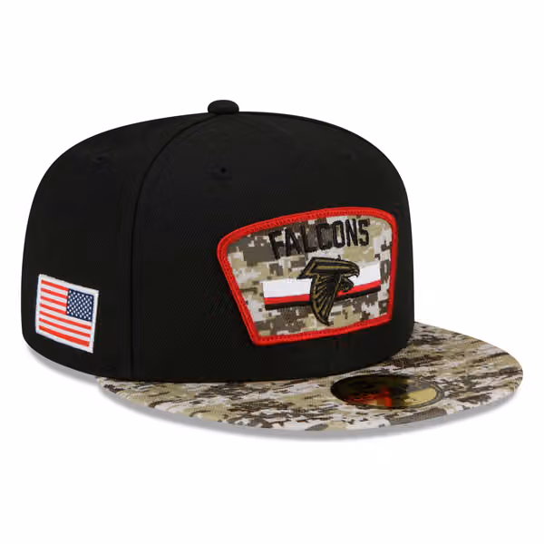 Atlanta Falcons 2021 NFL On-Field Salute to Service New Era 59FIFTY Fitted Cap product photo