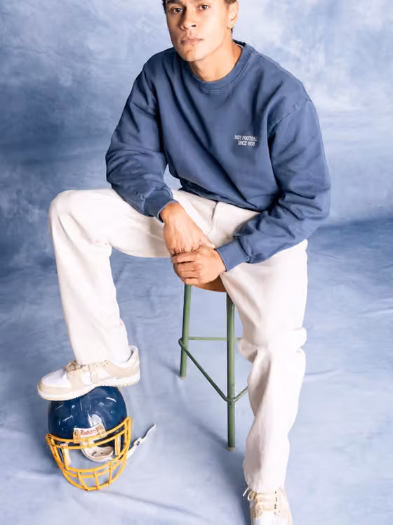 Indianapolis Colts L&L '96 Classics NFL Crew Sweater Blue view 6