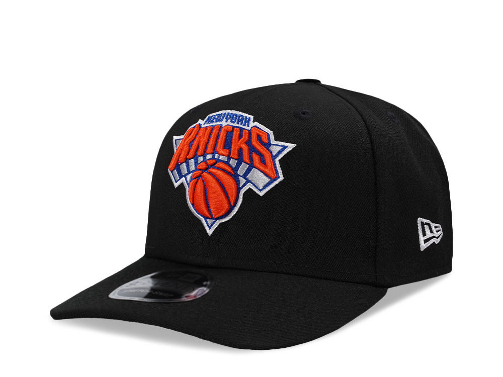 New Era New York Knicks Black Classic Edition 9Seventy Stretch Snapback Hat front