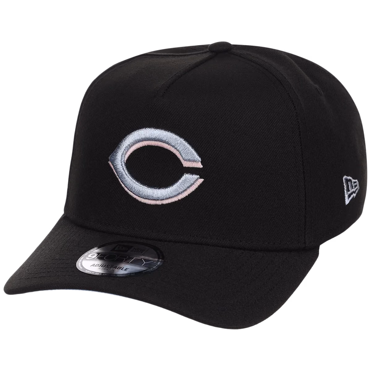 Cincinnati Reds MLB Pewter Skies New Era 9FORTY A-Frame detail view