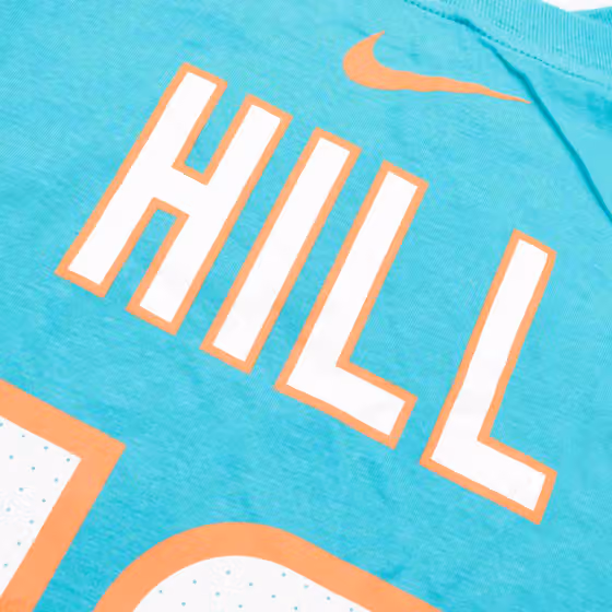 Tyreek Hill #10 Miami Dolphins Nike Player NFL T-Shirt Aqua view 4