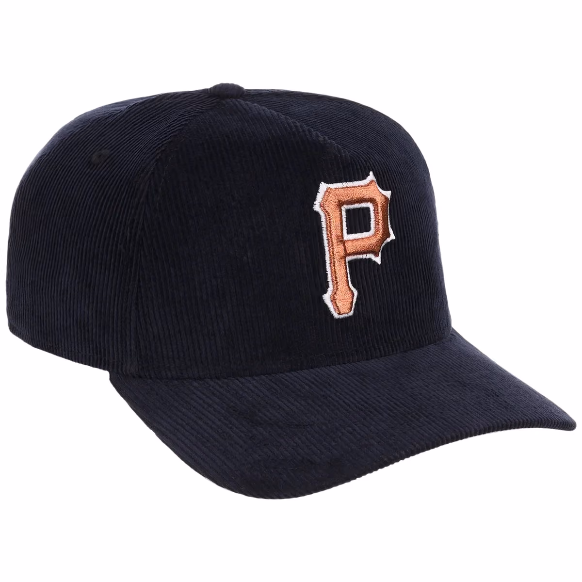 Pittsburgh Pirates MLB Navy Cord FASHION CORE New Era 9FORTY A-Frame front view