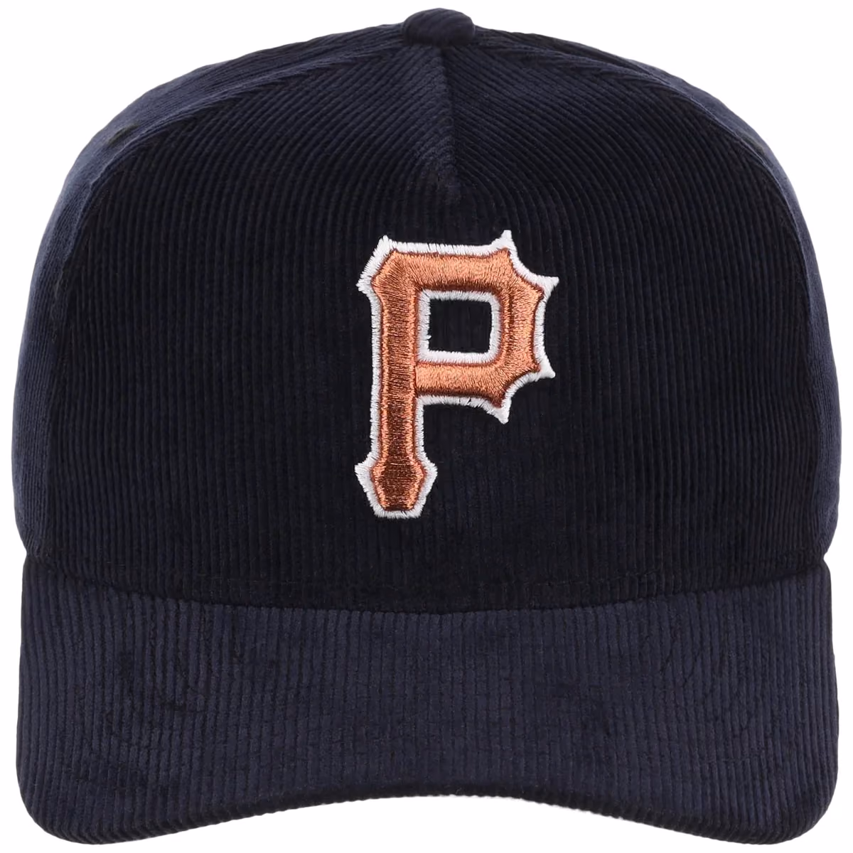 Pittsburgh Pirates MLB Navy Cord FASHION CORE New Era 9FORTY A-Frame detail view