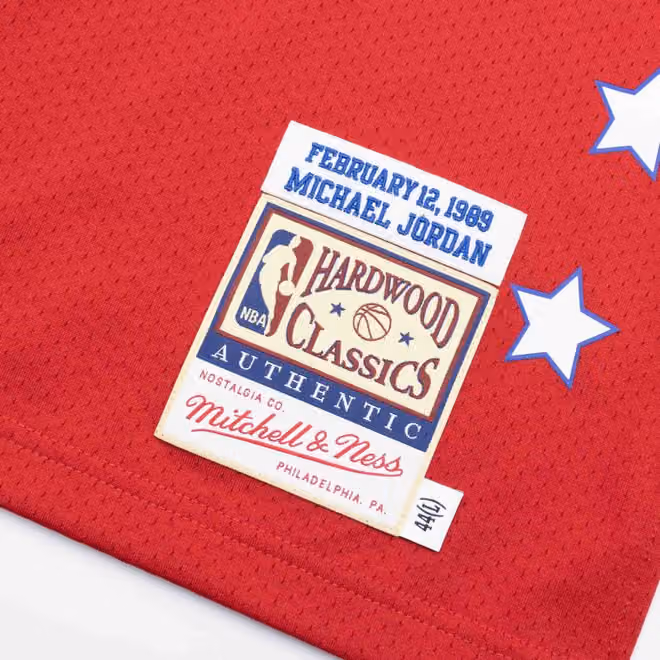 Michael Jordan #23 Chicago Bulls 1989 All-Star Game Mitchell & Ness Authentic NBA Jersey Red view 3
