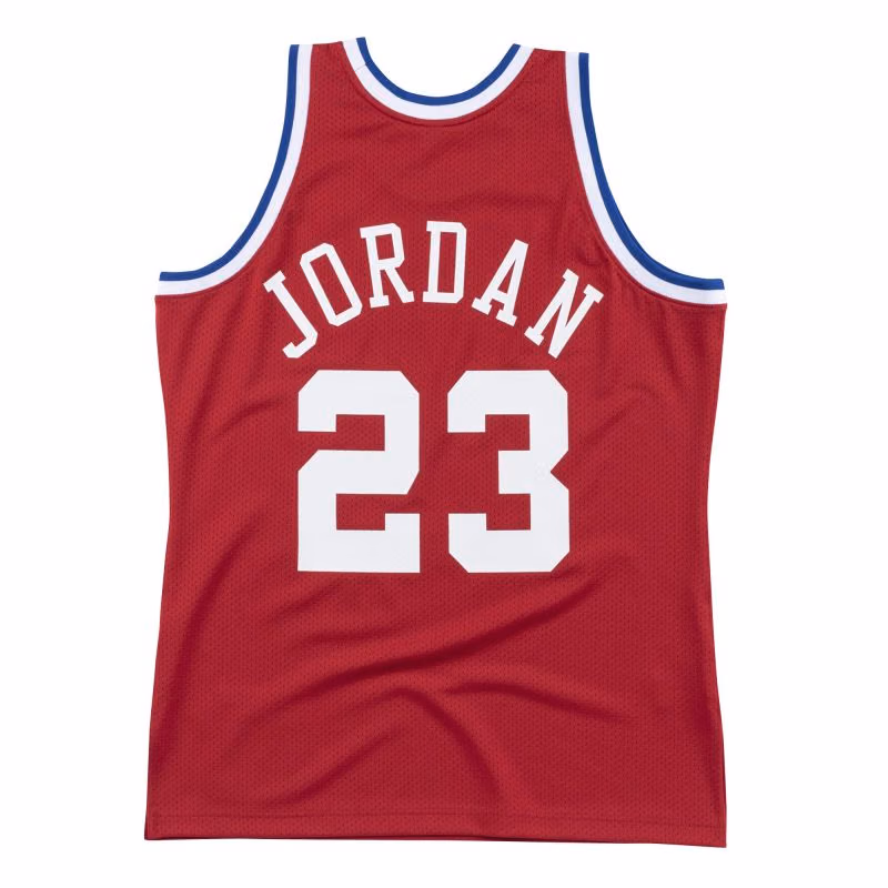 Michael Jordan #23 Chicago Bulls 1989 All-Star Game Mitchell & Ness Authentic NBA Jersey Red view 2