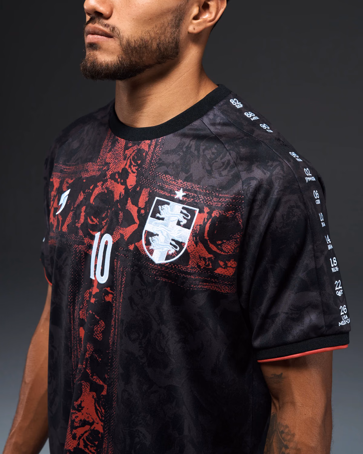 Jersevo Custom Personalized Belligol Heritage Jersey (2026WC Edition) crest detail