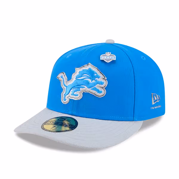 Detroit Lions 2026 NFL Draft Pre-Curved 59FIFTY Fitted Cap product photo