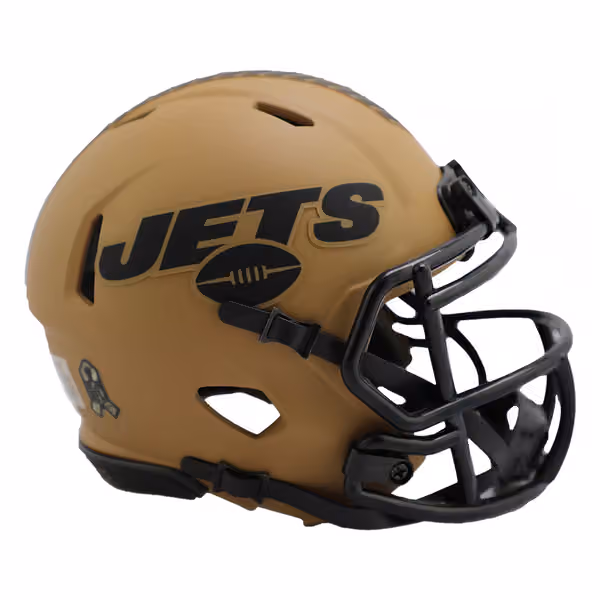 New York Jets 2023 Salute to Service NFL Speed Mini Helmet view 1