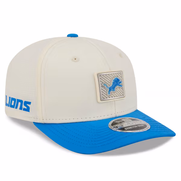 Detroit Lions 2026 NFL Training Camp 9SEVENTY Stretch-Snap Cap Cream/Blue product photo
