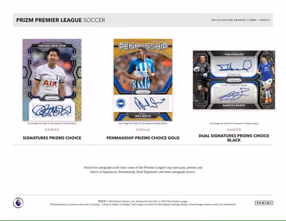 2023/24 Panini Prizm Premier League Soccer EPL Choice Box view 3