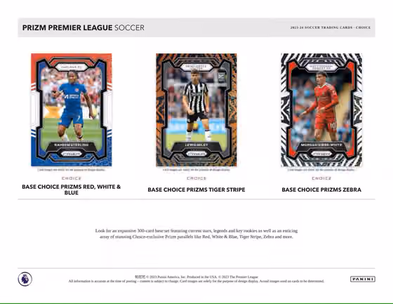2023/24 Panini Prizm Premier League Soccer EPL Choice Box view 2