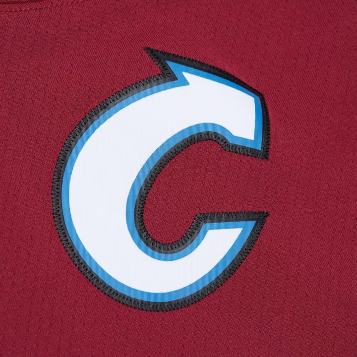 Joe Sakic #19 Colorado Avalanche 2001-02 Mitchell & Ness NHL Jersey Maroon view 5