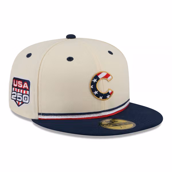 Chicago Cubs 2026 4th of July USA 250 59FIFTY Fitted MLB Cap product photo