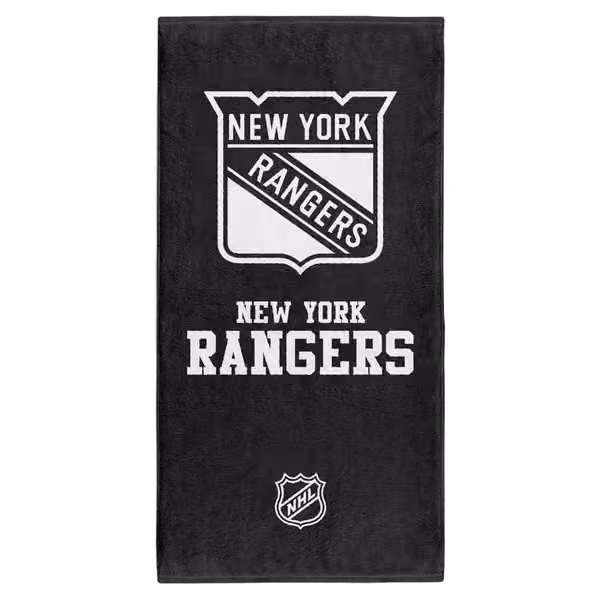 New York Rangers NHL Classic Bath Towel Black view 1