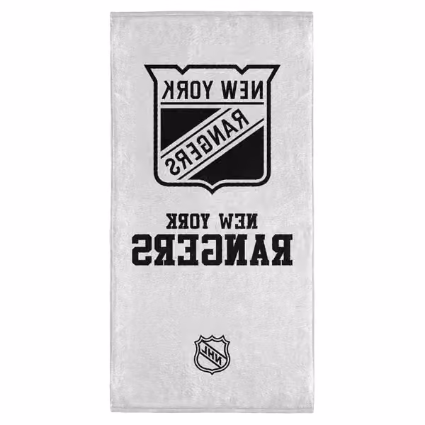 New York Rangers NHL Classic Bath Towel Black view 2