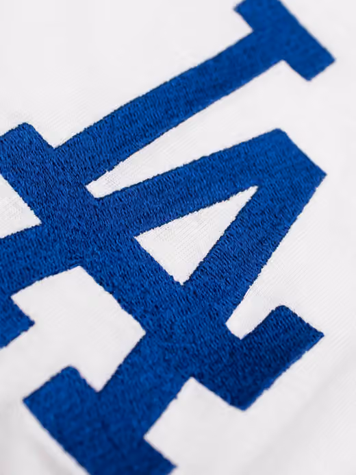 Los Angeles Dodgers Ballpark Hot Dog Oversized MLB T-Shirt Cream view 4